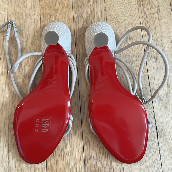 Christian Louboutin Supra Bea Nappa Leather Strappy Sandals Size 36 - Picture 4 of 7